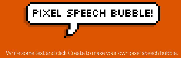 pixel speech bubbles